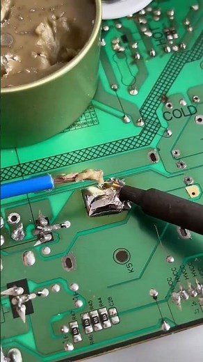Apply flux paste and solder easily