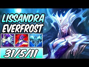 PERMA CC LISSANDRA MID EVERFROST FULL AP COVEN GAMEPLAY S+ | Build & Runes | League of Legends | S11