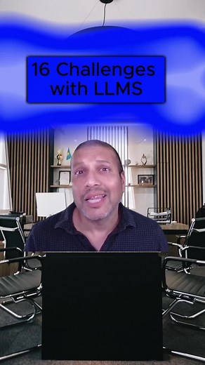 Speed run - 8 minute video on 16 Challenges for using large language models (LLMs) 1. Unfathomable Datasets 2. Tokenizer-Reliance 3. High Pre-Training Costs 4. Fine-Tuning Overhead 5. High Inference Latenc 6. Limited Context Lengt 7. Prompt Brittlenes 8. Hallucination 9. Misaligned Behavior 10. Outdated Knowledge 11. Brittle Evaluation 12. Evaluations Based on Static, Human-Written Ground Truth 13. Indistinguishability between Generated and Human-Written Text 14. Tasks Not Solvable By Scale 15. 