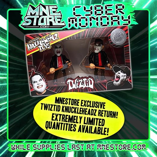 Cyber Monday is here and along with it comes some new bundles and a new CD single giveaway! Place your $35 orders today for a FREE CD single featuring a new track from Jamie Madrox! This giveaway is only available until midnight Eastern! | Twiztid