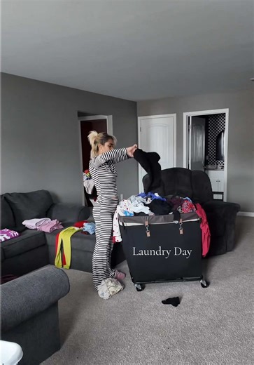 Making my kids do their own laundry has been a game changer. No child is too young to learn a life skill. • • As a boy mom ima make sure their future wife’s get a good man 🤣 cause these boys will know how to cook, clean and take care of HOME !! #diml #clean #cleaning #laundry #momsoftiktok
