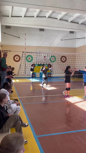 Indoor Volleyball Game Highlights in a Gymnasium