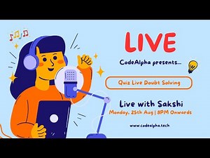 📢 Live Q&A: Quiz Doubts + Internship Guidance | Get All Your Questions Answered!