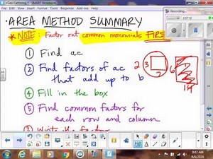 6 Factoring Box Method