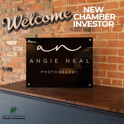 🎉 WELCOME NEW CHAMBER INVESTOR! 🎉 Please help us give a big Jasper–Lake Sam Rayburn Chamber of Commerce welcome to Angie Neal Photography, now open with her own office/studio inside the Sorella Aesthetics LLC in downtown Jasper! 📸✨ ￼ Angie Neal is a talented SETX & Sam Rayburn-area photographer specializing in family portraits, children’s sessions, newborn and maternity photography, and high school senior portraits — all crafted with a refined, timeless style that captures life’s most meaning