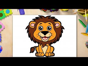 " Roaring Fun : Easy Lion Drawing for Kids !"