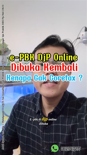 Syoburuya Genji | E-PBK aktif kembali di DJP Online Gimana nih rekan ? Bermanfaat apa gak kira2 buat WP Kenapa di DJP Online sih ? Kenapa gak sekalian di... | Instagram