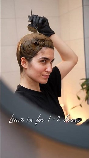 Using our Henna + Gloss Hair Mask for deep moisture, strength, growth, shine, and hair definition!