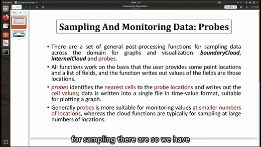 10.OpenFOAM教程：用于采样和监测数据的探针