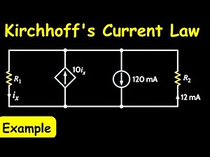 Kirchhoff's Current Law (KCL) Solved Example Problem