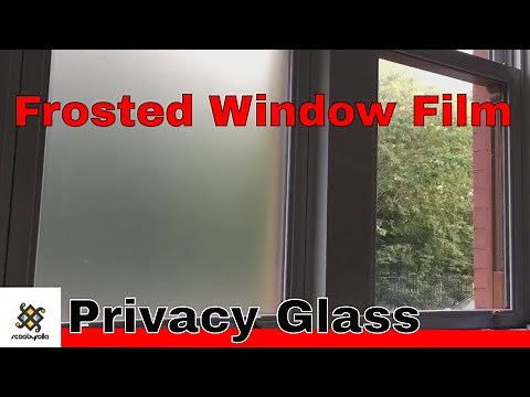 Installing Frosted Privacy Glass Film