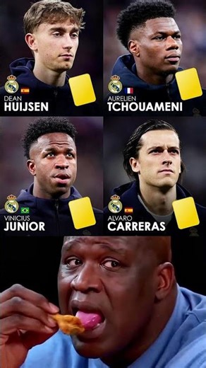 If Huijsen, Aurélien Tchouaméni, Vinícius, lvaro Carreras Receive A Yellow Card Against Man City..🔥⚽
