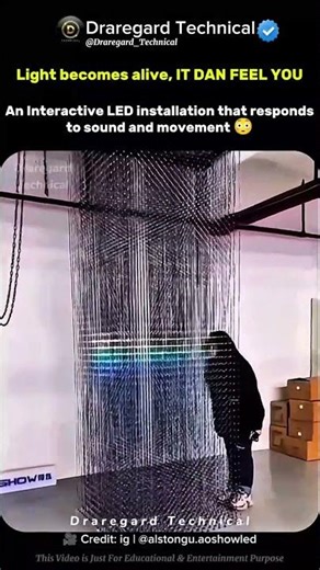 This LED Wall Reacts to Sound and Movement