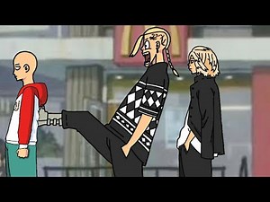 animasi lucu - mikey vs saitama Tokyo Revengers - aunimation