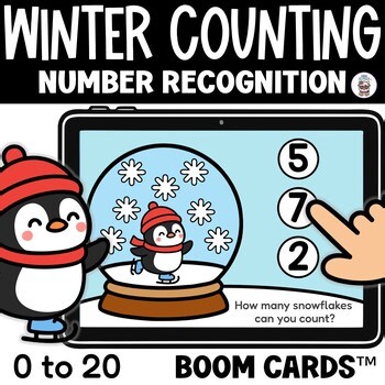 Winter Counting Boom Cards™ | Number Recognition 0–20 | Digital Resources
