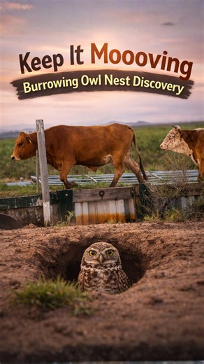 Keep It Moooving Burrowing Owl Nest Discovery