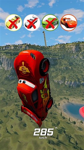 🎯Only One Car Survived the Mega Ramp Jump？ | BeamNG.drive 🚘🏎️🚗#beamngdrive #beamngdrive