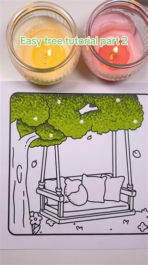 Easy tree tutorial part 2 #colouringtutorial #coloringtips #art #howto #drawing