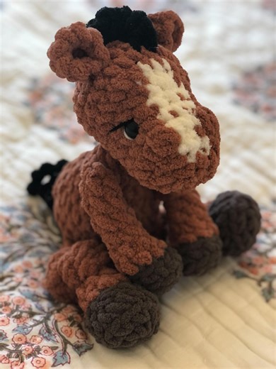 Horse Plushie | Horse Lover | Farm Animal | Brown Horse | Stuffed Animal | Birthday Present | Baby Nursery | Crochet Horse | - Etsy Canada