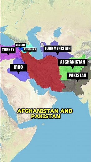 Iran Through Map Animation
