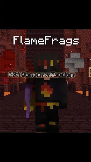 POV:Sharpness vs Flamefrags #minecraft#shorts#‪@FlameFragsMC‬ ‪@sharpnessyt‬ #minecraftpvp#edit