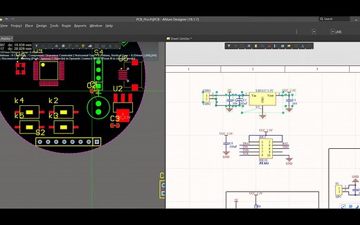 STM32 最小系统 AD18 原理图和PCB绘制 快放高清