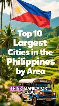Ranking the Philippines by City Size #geography #shorts