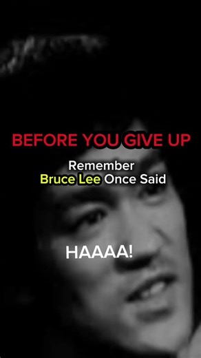 Bruce Lee One Said #motivation