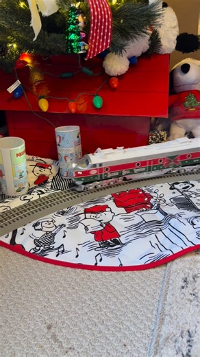 Ben Wayne (Mr. All Trains Considered) on Instagram: "My Snoopy themed Christmas Tree! #trains #modeltrains #railroad #oscale #christmas #snoopy"