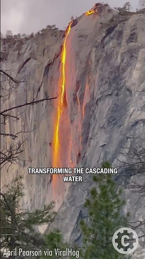Waterfall or Lava Flow? The Stunning Firefall Phenomenon