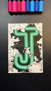 Satisfying Letter "J"🔥🤩 #drawing #painting #viral #trending #reels #satisfying #art #reelsvideo | Creative Art & Craft Ideas