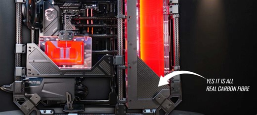 Alphacool Apex Pro Skeleton Carbon Case Featured Build - KitGuru