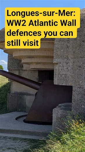 Hitler's Atlantic Wall defences in Longues-sur-Mer #france #lego #ww2 #normandy #history #dday