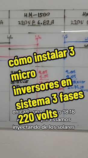 cómo instalar micro inversores en sistema trifasico 220 Volts para instalar micro inversores bifasicos 220 en sistemas trifasico, requieres tener balanceado tu sistema, en este video explico lo básico #microinversores #hoymilesmicroinverter #hoymiles #220volts #bifasico #trifasico #electricidad #voltaje #panelessolares #instalacioneselectricas #cursopanelessolares #cfe #generaciondistribuida #fide