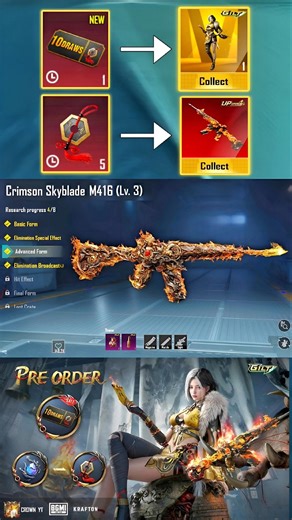 FIRE M416 PRE ORDER EVENT 🤩 NEXT ULTIMATE SET | NEW M416 3D LOOK 🔥 #bgmi #pubg #shorts #viral