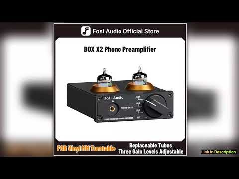Fosi Audio Phono Preamp for Turntable Phonograph Preamplifier Mini Stereo Audio HiFi 5725W Vacuum