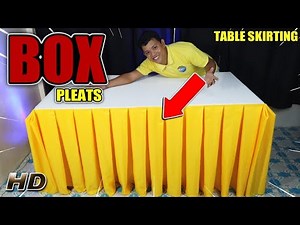 BOX PLEATS TABLE SKIRTING #TUTORIAL