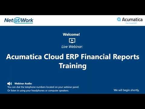 Acumatica Reporting Tips: Financial Reporting Training