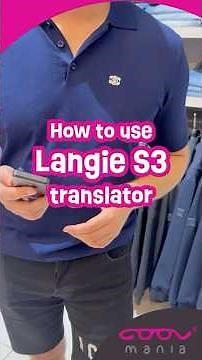 How to use Langie S3 😎✨ – SMART AI Online/Offline Voice 🎤 📸 Translator🌍138 languages