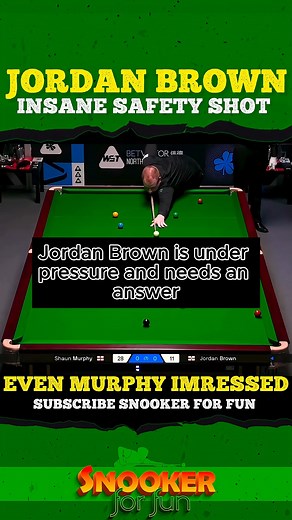 Jordan Brown with an "INSANE SAFETY SHOT!" 🤯 You simply cannot teach this level of cue ball control. 🔥 The opponent is absolutely snookered. Would you have found this safety? 👇 #JordanBrown #Snooker #InsaneSafety #SnookerShorts | Page 87