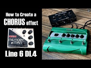 CHORUS on Line 6 DL4 Delay Pedal - Mooer 006 Clean Guitar Tone