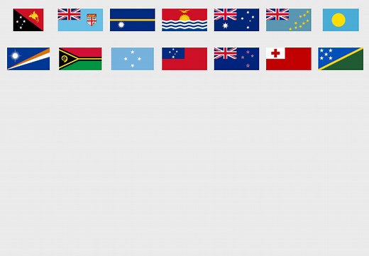 Oceania: Flags - Flag Quiz Game - Seterra