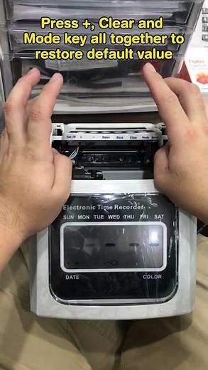 How to do all reset punch card machine