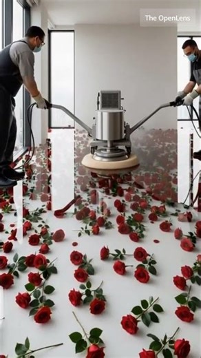 DIY or Dream? Building a Real Rose Petal Glass Floor #cinematicvibes #homerenovation