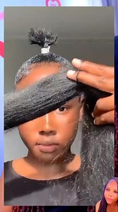 309K views · 3.3K reactions | Tutorial how to do a high sleek fluffy natural ponytail | Duru Esther Chikodi | Facebook