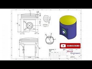 Solidworks tutorial design a piston #41