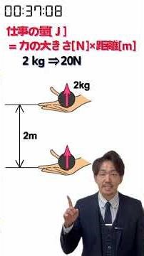 【中学３年物理分野】⏳入試によく出る！仕事の量・仕事率の計算方法を１分で解説⌛️