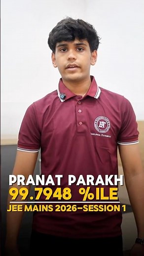 99.79%ile in #jeemains2026 🏆 Pranat Parakh’s Success Journey | Bakliwal Tutorials #navimumbai