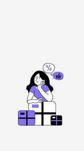 Download Online retail shopping and omni digital app animation for free