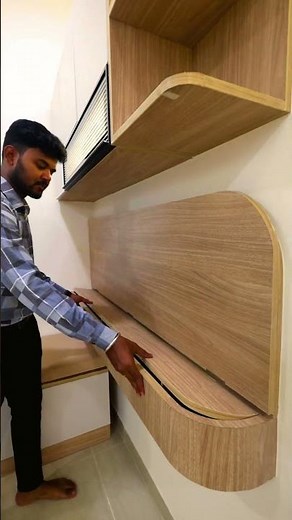 Hidden Desk with Secret Storage! The Smartest Study Table Design You’ll See Interior Design Hacks